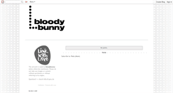 Desktop Screenshot of bloodybunny.blogspot.com