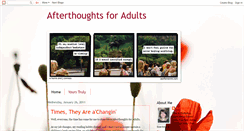 Desktop Screenshot of afterthoughtsforadults.blogspot.com