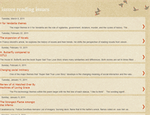 Tablet Screenshot of issuesreadingissues.blogspot.com