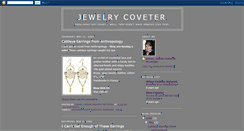 Desktop Screenshot of jewelrycoveter.blogspot.com