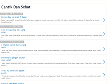 Tablet Screenshot of cantikdansehatt.blogspot.com