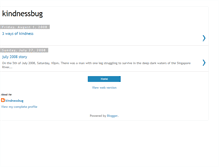 Tablet Screenshot of kindnessbug.blogspot.com
