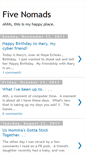 Mobile Screenshot of fivenomads-tami.blogspot.com