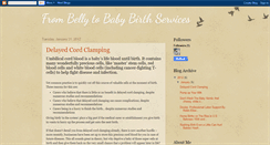 Desktop Screenshot of bellytobabybirthservices.blogspot.com