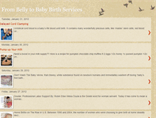 Tablet Screenshot of bellytobabybirthservices.blogspot.com