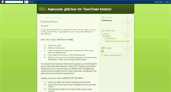 Desktop Screenshot of djgreendjstoontownglitches.blogspot.com