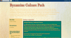 Desktop Screenshot of byzantineculturepath.blogspot.com