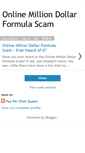 Mobile Screenshot of onlinemilliondollarformulascam.blogspot.com