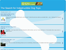 Tablet Screenshot of indestructibledogtoysonline.blogspot.com