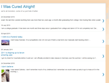 Tablet Screenshot of iwascuredalright.blogspot.com