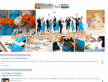 Tablet Screenshot of oursandiegowedding.blogspot.com