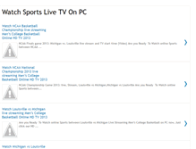 Tablet Screenshot of live-sports-today.blogspot.com