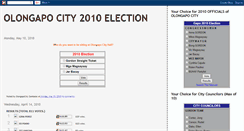 Desktop Screenshot of olongapo-city-2010-election.blogspot.com