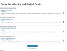 Tablet Screenshot of geekymomgamingandgadgetguide.blogspot.com