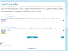 Tablet Screenshot of organizing-india.blogspot.com