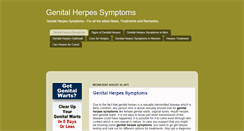 Desktop Screenshot of genital-herpes-symptoms.blogspot.com