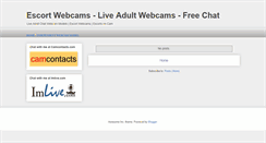 Desktop Screenshot of escort-webcams.blogspot.com