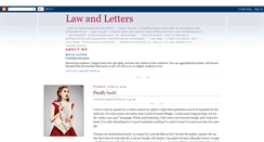 Desktop Screenshot of lawandletters.blogspot.com