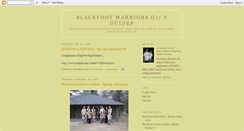 Desktop Screenshot of blackfootwarriors.blogspot.com