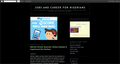 Desktop Screenshot of careerjobinnigeria.blogspot.com