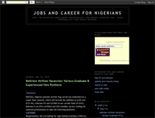 Tablet Screenshot of careerjobinnigeria.blogspot.com