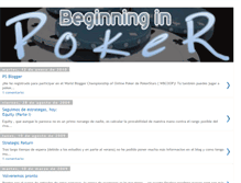 Tablet Screenshot of beginninginpoker.blogspot.com