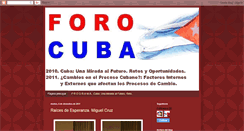 Desktop Screenshot of forocuba.blogspot.com