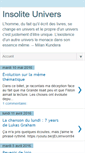 Mobile Screenshot of insoliteunivers.blogspot.com