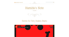 Desktop Screenshot of hamidaonly.blogspot.com