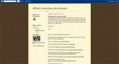 Desktop Screenshot of affinitydevotionals.blogspot.com