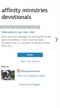 Mobile Screenshot of affinitydevotionals.blogspot.com