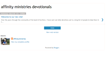 Tablet Screenshot of affinitydevotionals.blogspot.com