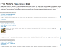 Tablet Screenshot of freearizonaforeclosurelist.blogspot.com