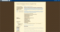 Desktop Screenshot of historiaygeografiaucinf.blogspot.com