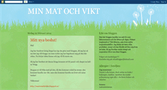 Desktop Screenshot of min-mat-och-vikt.blogspot.com