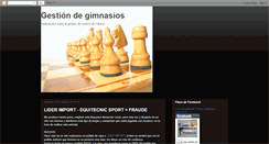 Desktop Screenshot of gestiongimnasios.blogspot.com