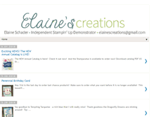 Tablet Screenshot of elainescreations.blogspot.com