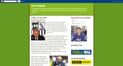 Desktop Screenshot of on-football.blogspot.com