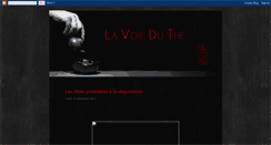 Desktop Screenshot of lavoieduthe.blogspot.com
