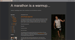 Desktop Screenshot of amarathonisawarmup.blogspot.com
