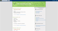 Desktop Screenshot of my8thgrade.blogspot.com