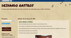 Desktop Screenshot of deixando-rastros.blogspot.com