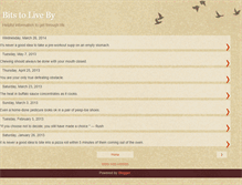 Tablet Screenshot of bitstoliveby.blogspot.com