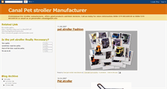 Desktop Screenshot of petstrollerbusiness.blogspot.com