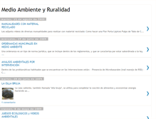 Tablet Screenshot of medioambienteyruralidad.blogspot.com