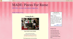 Desktop Screenshot of piecesforreese.blogspot.com