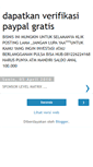 Mobile Screenshot of dapatkanverifikasipaypalgratis.blogspot.com