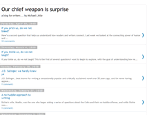 Tablet Screenshot of ourchiefweapon.blogspot.com