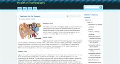 Desktop Screenshot of healthinhomeopathy.blogspot.com