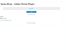 Tablet Screenshot of my-saniamirza.blogspot.com